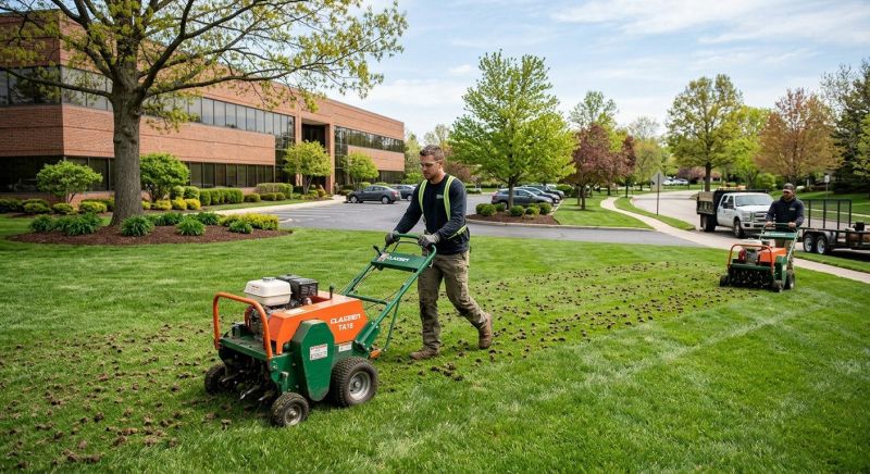 Commercial Lawn Aeration