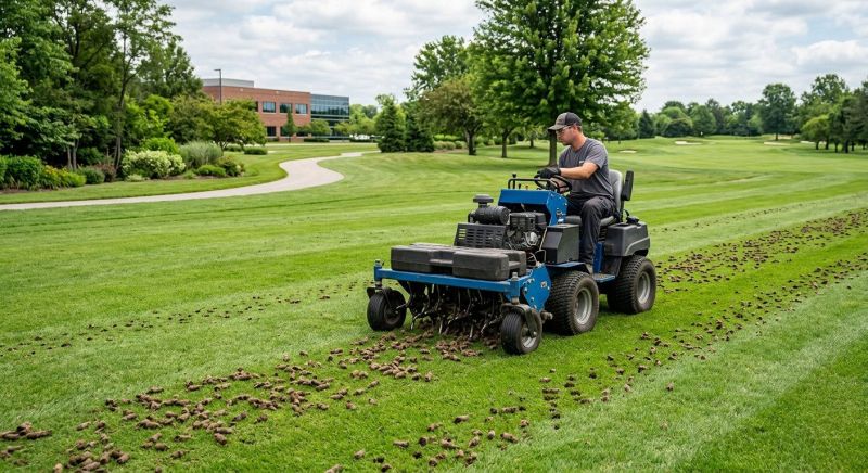 Commercial Lawn Aeration