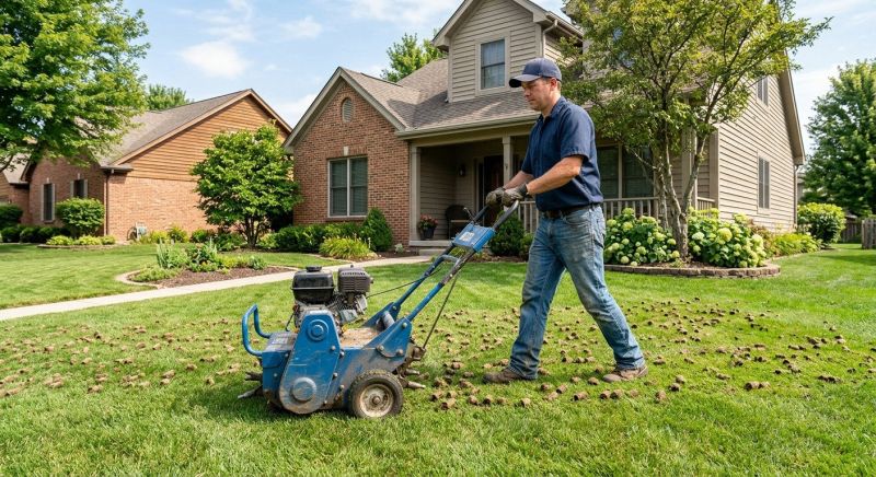 Commercial Lawn Aeration
