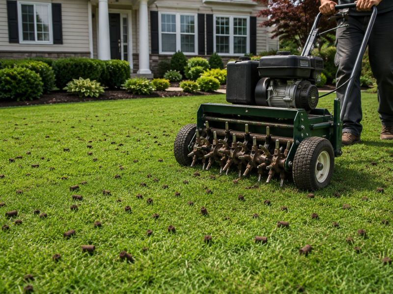 Commercial Lawn Aeration