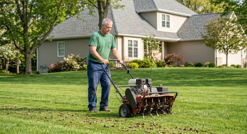 Commercial Lawn Aeration