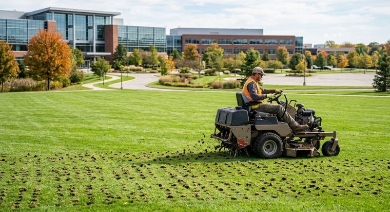 Commercial Lawn Aeration