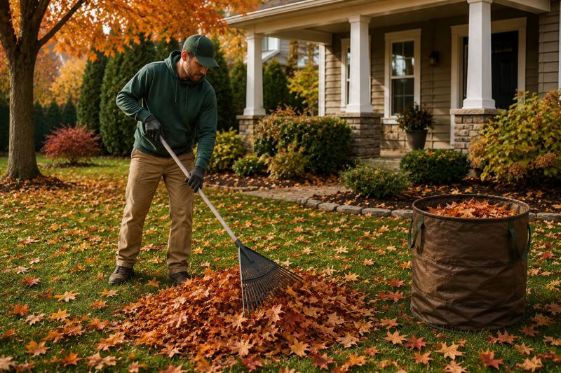 Fall Lawn Cleanup