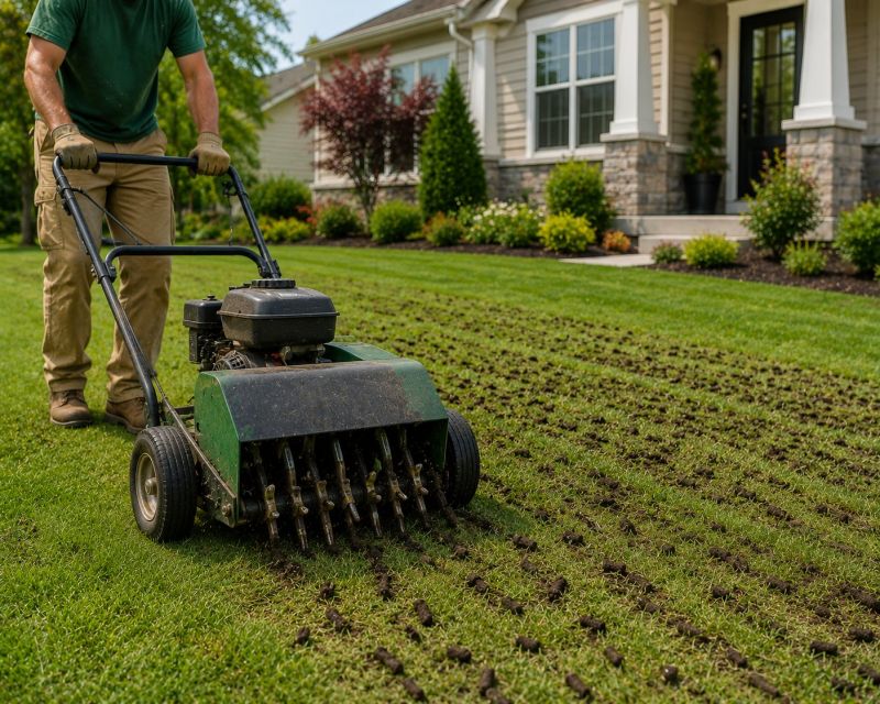 Lawn Aerating