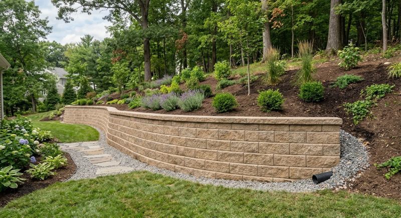 Retaining Wall Installation