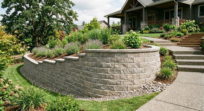 Retaining Wall Installation
