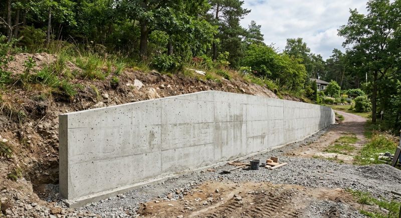 Retaining Wall Installation