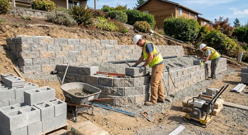 Retaining Walls For Sloped Yards